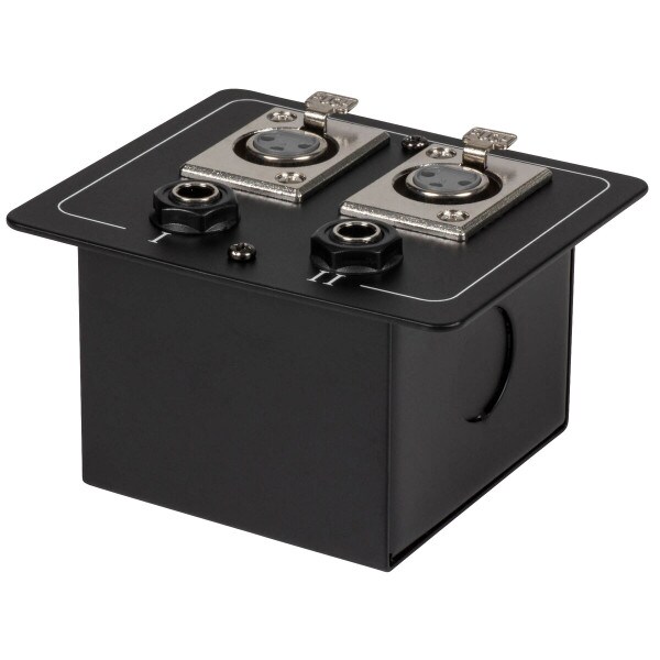 Main product image for Floor / Surface Mount Stage Box with Two XLR Female 240-324